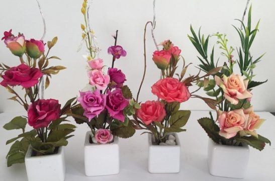 vaso flores artificiais